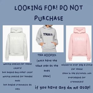 TNA Kids Hoodie - Light Gray and Pink